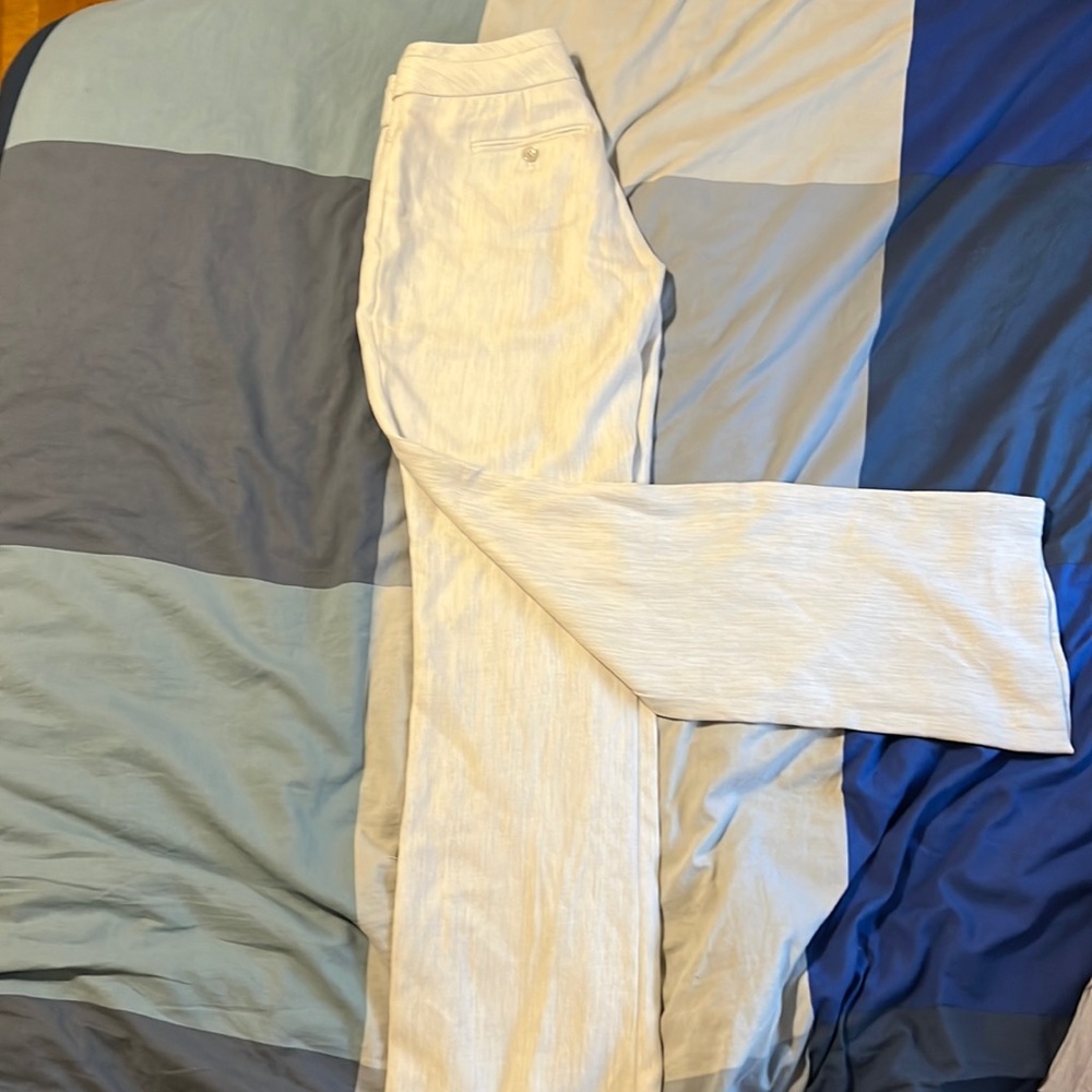 White Low Rise Pants